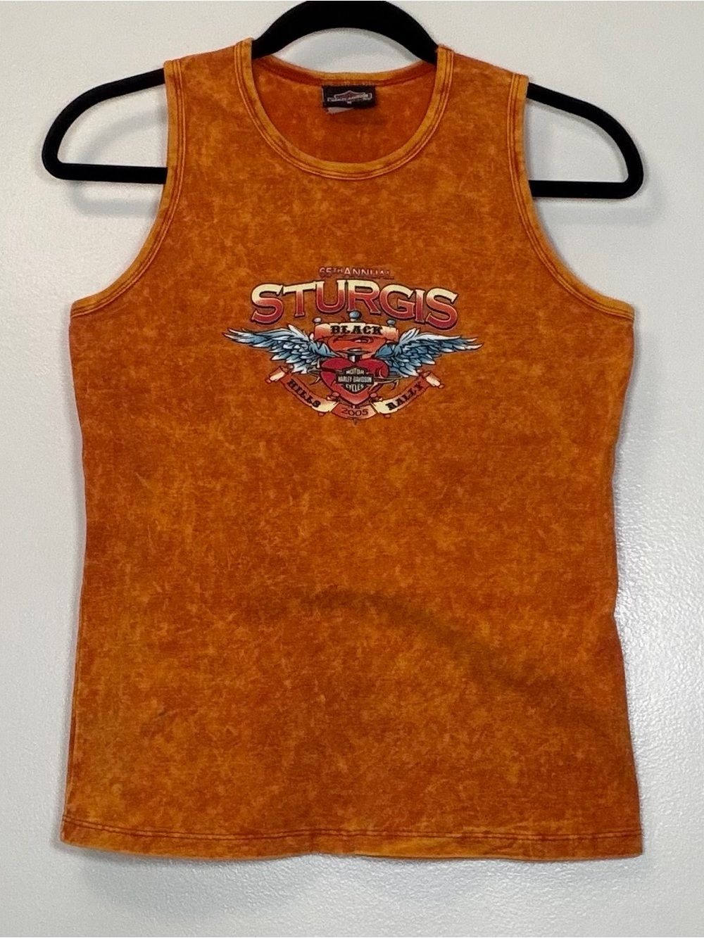 Harley-Davidson Orange Tie-Dye Logo Tee